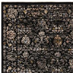 Rackhams Sovereign Black Vintage Floral Rug - 200x290cm - thumbnail 4