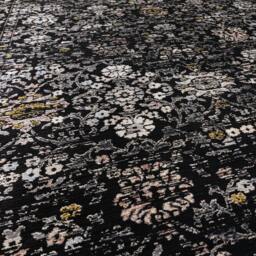 Rackhams Sovereign Black Vintage Floral Rug - 200x290cm - thumbnail 5