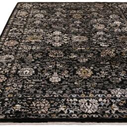 Rackhams Sovereign Black Vintage Floral Rug - 200x290cm - thumbnail 3