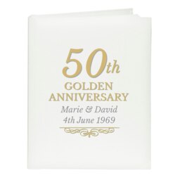 Rackhams Personalised 50th Golden Anniversary Traditional Photo Album - thumbnail 2