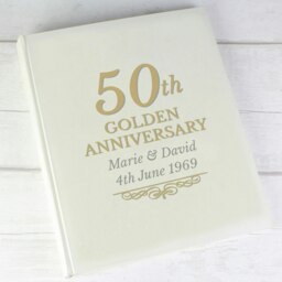 Rackhams Personalised 50th Golden Anniversary Traditional Photo Album - thumbnail 4