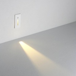 Rackhams 3 Watt White Recessed Interior Motion Sensor Step Light - thumbnail 2