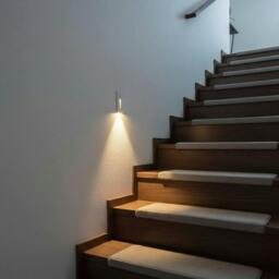 Rackhams 3 Watt White Recessed Interior Motion Sensor Step Light - thumbnail 3