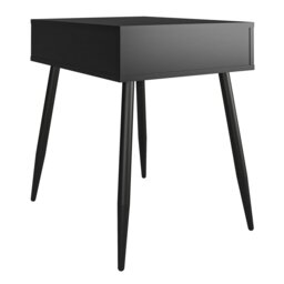 Rackhams Copley End Table with 1 Drawer in Black Oak - Black - thumbnail 3