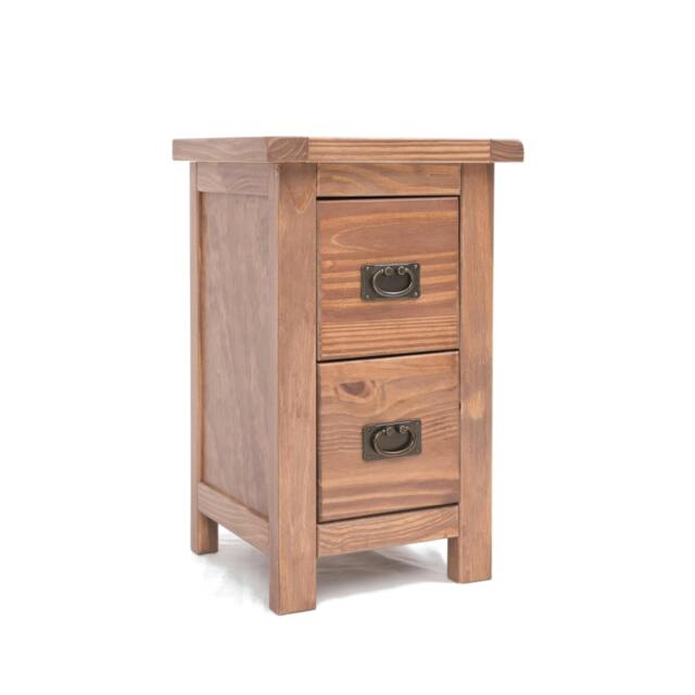 Rackhams Padua 2 Drawer Petite Bedside Table - Light Brown - image 1