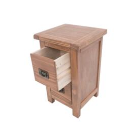 Rackhams Padua 2 Drawer Petite Bedside Table - Light Brown - thumbnail 4