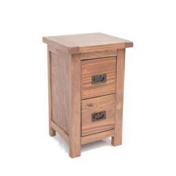 Rackhams Padua 2 Drawer Petite Bedside Table - Light Brown - thumbnail 3