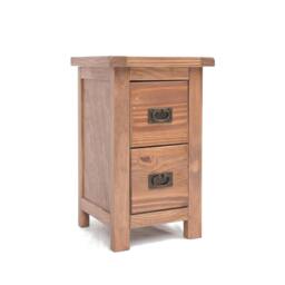 Rackhams Padua 2 Drawer Petite Bedside Table - Light Brown - thumbnail 1