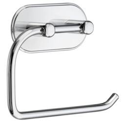 Rackhams Polished Chrome Toilet Roll Holder Self Adhesive Bathroom Wall Mounted