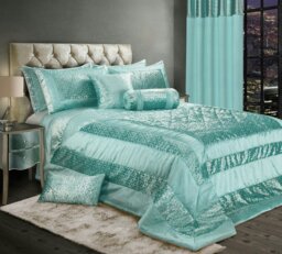 Rackhams Vera Foil Printed Quilted Bedspread - Cream - Double - thumbnail 3