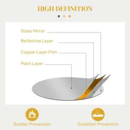 Rackhams Abstract Metal Wire Wall Mirror, with Accessories - Gold Tone - thumbnail 6