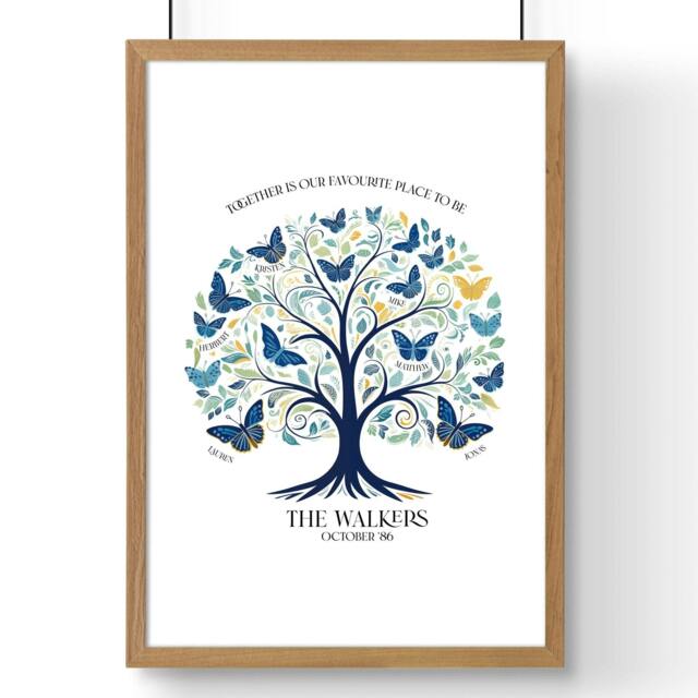 Rackhams Print For Living Room - Set of 1 Botanical Wall art Prints - A3 11.69 x 16.54 in / 29.7 x 42 cm - Satin Photo paper 280 gsm - Oak Frame - image 1