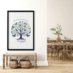 Rackhams Print For Living Room - Set of 1 Botanical Wall art Prints - A3 11.69 x 16.54 in / 29.7 x 42 cm - Satin Photo paper 280 gsm - Oak Frame - thumbnail 6