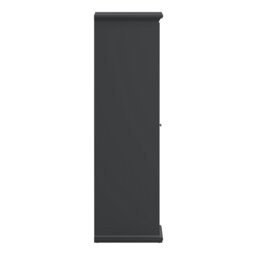 Rackhams Paris Wardrobe with 2 Doors in Matt Grey - Grey - Malemine - 1 - thumbnail 4