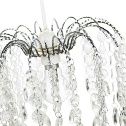 Rackhams Contemporary Waterfall Pendant Shade with Transparent Acrylic Droplets and Beads - thumbnail 3