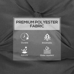 Rackhams Set of Two Outdoor Seat Cushions - Dark Grey - thumbnail 4