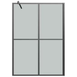 Rackhams Walk-in Shower Screen 140x195 cm Dark Tempered Glass - thumbnail 3