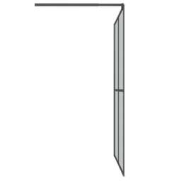Rackhams Walk-in Shower Screen 140x195 cm Dark Tempered Glass - thumbnail 4