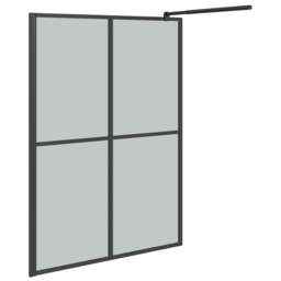 Rackhams Walk-in Shower Screen 140x195 cm Dark Tempered Glass - thumbnail 5