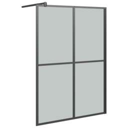 Rackhams Walk-in Shower Screen 140x195 cm Dark Tempered Glass - thumbnail 2