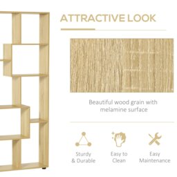 Rackhams Multipurpose 8-Grid Bookshelf Decorative Shelf, Bathroom, Kitchen - thumbnail 6