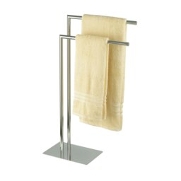 Rackhams Stamford Stainless Steel Chrome Freestanding Towel Rail - thumbnail 4