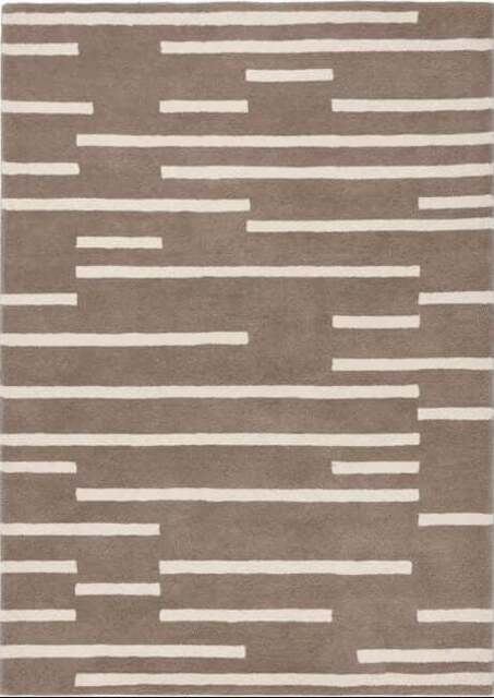 Rackhams Broken Stripe Wool Rug - 80X150 cm - image 1