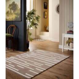 Rackhams Broken Stripe Wool Rug - 80X150 cm - thumbnail 5