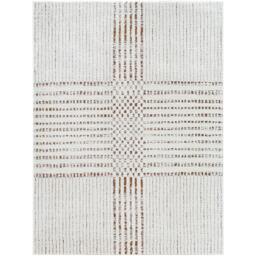 Rackhams Galey Alix Architect-Modern Ivory Brown Graphic High Pile Rug - 80 x 220 cm - thumbnail 3