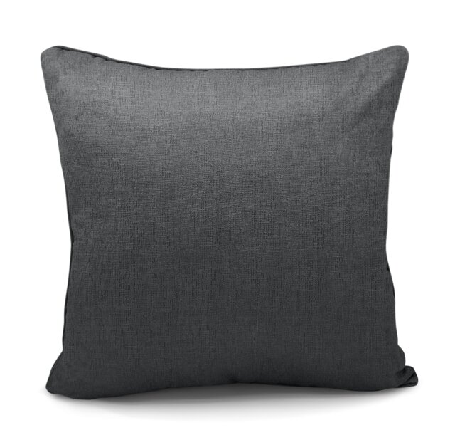 Rackhams Embossed Plain Scatter Cushion - 43cm x 43cm - Charcoal - image 1