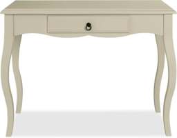 Rackhams Romance Dressing Table with Drawer. French Style Vanity Unit - Oatmeal, Cream - thumbnail 1