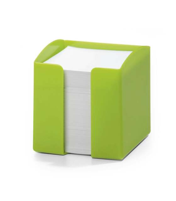 Rackhams TREND 800 Sheet Note Box Memo Pad Cube - 6 Pack - Green