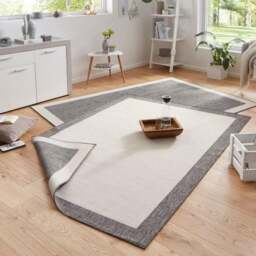 Rackhams Panama Reversible Grey Rug Indoor-Outdoor - 120X170 cm - thumbnail 4