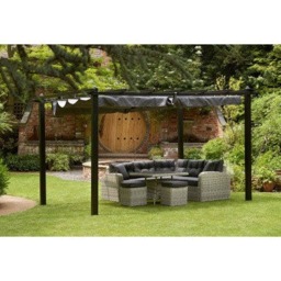 Rackhams Seville Gazebo Single Curtain - LIGHT BROWN - 4m x 3m - thumbnail 2