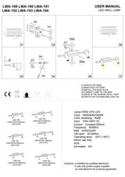 Rackhams 6 Watt Black Wall Light For Above Mirror - thumbnail 3