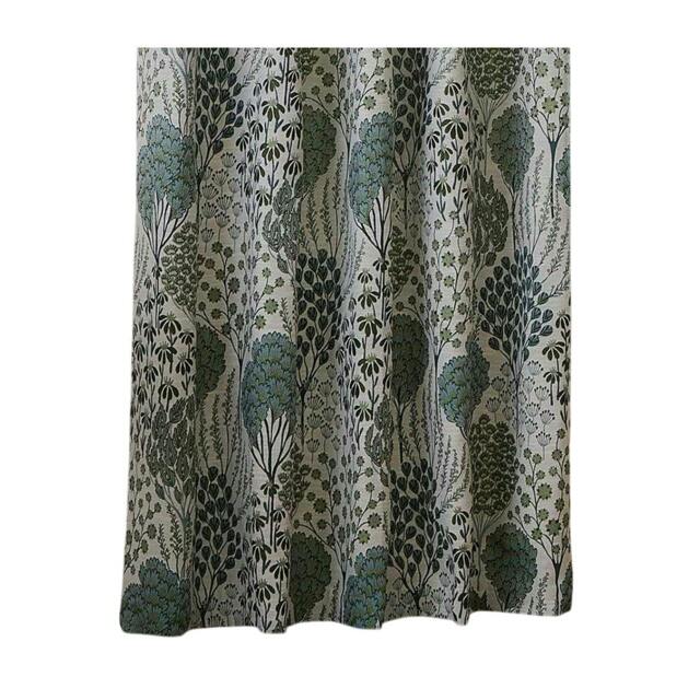 Rackhams Ophelia Jacquard Floral Eyelet Curtains - Thyme/Mineral - 229cm x 183cm - Thyme/Mineral - 100% Polyester - image 1