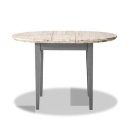 Rackhams Florence Round Extending Kitchen Dining Table 92cm - Dove Grey, Grey - thumbnail 3