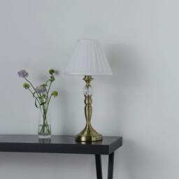 Rackhams Edwina Antique Brass Touch Table Lamp - thumbnail 2