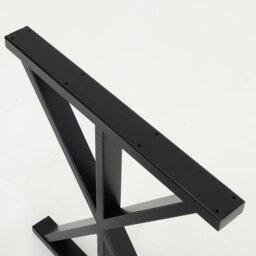 Rackhams 2 Pieces Black Metal Table Legs Heavy Duty Industrial Table Legs - thumbnail 6