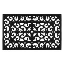 Rackhams Lexi Wrought Iron Effect Rubber Doormat, 45x75cm - thumbnail 2