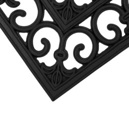 Rackhams Lexi Wrought Iron Effect Rubber Doormat, 45x75cm - thumbnail 3