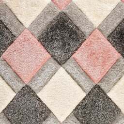 Rackhams 3D Geo Carved Rug – Pink Colour - 80X150 cm - thumbnail 2