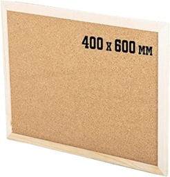 Rackhams Cork Notice Pin Board - Noticeboard Bulletin Wooden Frame for Office, School, Bedroom, Memo, and Home (Pack of 2) - 900 x 600 mm - thumbnail 4