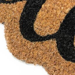 Rackhams Eco-Friendly Latex Backed Coir Entrance Doormat, 40x70cm - Shaped Welcome - 1 - Brown - thumbnail 4