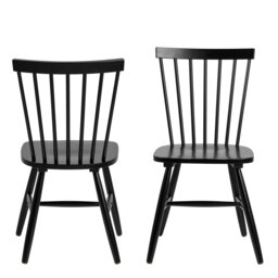 Rackhams Riano Dining Chairs in Black Set of 2 - 1 - thumbnail 2