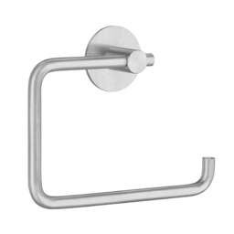 Rackhams Brushed Stainless Steel Toilet Roll Holder Self Adhesive Bathroom Wall Mounted