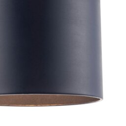 Rackhams Classic Navy Blue Faux Leather Lamp Shade with Inner Cotton Lining - thumbnail 5