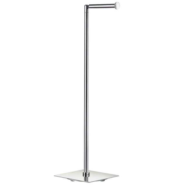 Rackhams Polished Stainless Steel Freestanding Toilet Roll Holder - image 1