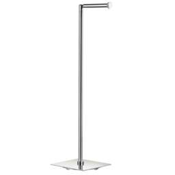 Rackhams Polished Stainless Steel Freestanding Toilet Roll Holder