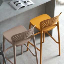 Rackhams Lilith Bar Stool - Light Yellow - thumbnail 3